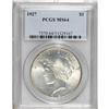Image 1 : 1927 $1 MS64 PCGS. PCGS Population (1148/200). NGC
