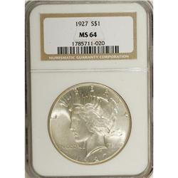 1927 $1 MS64 NGC. NGC Census: (687/73). PCGS Popul