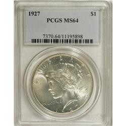 1927 $1 MS64 PCGS. PCGS Population (1148/200). NGC