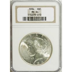 1934 $1 MS64 NGC. NGC Census: (1106/331). PCGS Pop