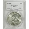 Image 1 : 1971-S $1 Silver MS67 PCGS. PCGS Population (0/0).