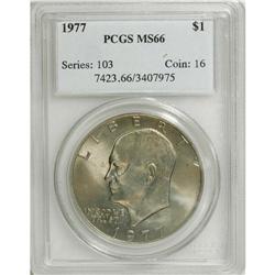 1977 $1 MS66 PCGS. PCGS Population (256/4). NGC Ce