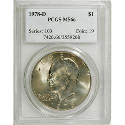 1978-D $1 MS66 PCGS. PCGS Population (229/1). NGC