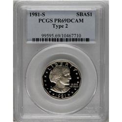 1981-S SBA$ Type Two PR69 Deep Cameo PCGS. PCGS Po