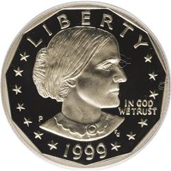 1999-P SBA$1 PR70 Deep Cameo PCGS. PCGS Population (10