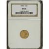 Image 1 : 1855 G$1 XF45 NGC. NGC Census: (130/3845). PCGS Po
