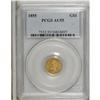 Image 1 : 1855 G$1 AU55 PCGS. PCGS Population (427/1539). NG
