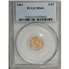 Image 3 : 1862 G$1 MS61 PCGS. PCGS Population (213/1161). NGC Ce