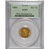 Image 1 : 1884 $2 1/2 AU53 PCGS. PCGS Population (6/52). NGC