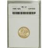 Image 1 : 1905 $2 1/2 MS61 ANACS. NGC Census: (358/3653). PC