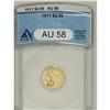 Image 1 : 1911 $2 1/2 AU58 ANACS. NGC Census: (867/6566). PC