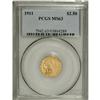 Image 1 : 1911 $2 1/2 MS63 PCGS. PCGS Population (820/576).