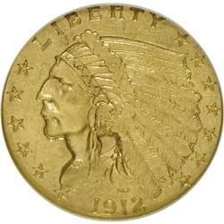 1912 $2 1/2 MS61 NGC. NGC Census: (1235/2748). PCGS Po