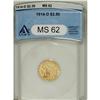 Image 1 : 1914-D $2 1/2 MS62 ANACS. NGC Census: (2492/1637).