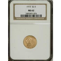 1915 $2 1/2 MS62 NGC. NGC Census: (2384/2161). PCG