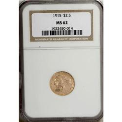 1915 $2 1/2 MS62 NGC. NGC Census: (2384/2161). PCG