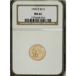 1925-D $2 1/2 MS62 NGC. NGC Census: (4250/6046). P