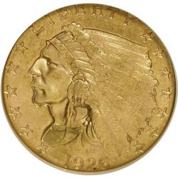 1926 $2 1/2 MS61 NGC. NGC Census: (1611/9769). PCGS Po