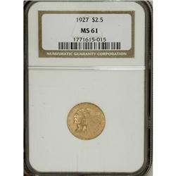 1927 $2 1/2 MS61 NGC. NGC Census: (1244/7906). PCG