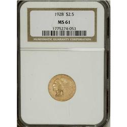 1928 $2 1/2 MS61 NGC. NGC Census: (1280/8765). PCG