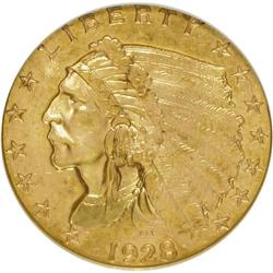 1928 $2 1/2 MS62 NGC. NGC Census: (3698/5067). PCGS Po