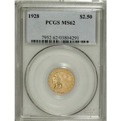 1928 $2 1/2 MS62 PCGS. PCGS Population (2341/3428)