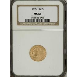 1929 $2 1/2 MS61 NGC. NGC Census: (1569/10534). PC