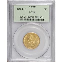 1844-O $5 XF40 PCGS. PCGS Population (33/176). NGC