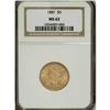 Image 1 : 1881 $5 MS62 NGC. NGC Census: (3476/2362). PCGS Po