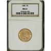 Image 1 : 1885 $5 MS61 NGC. NGC Census: (167/573). PCGS Popu