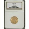Image 1 : 1886-S $5 MS63 NGC. NGC Census: (764/316). PCGS Po