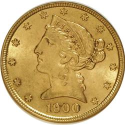 1900 $5 MS63 NGC. NGC Census: (2270/1339). PCGS Popula