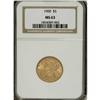 Image 1 : 1900 $5 MS63 NGC. NGC Census: (2270/1339). PCGS Po