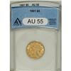Image 1 : 1901 $5 AU55 ANACS. NGC Census: (22/3337). PCGS Po