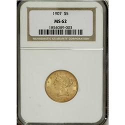 1907 $5 MS62 NGC. NGC Census: (2174/2086). PCGS Po