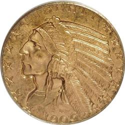 1909 $5 MS62 PCGS. PCGS Population (795/869). NGC Cens