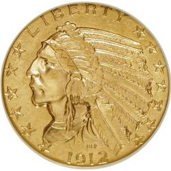 1912 $5 AU58 NGC. NGC Census: (840/4787). PCGS Populat