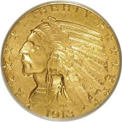 1913 $5 MS62 PCGS. PCGS Population (1816/1396). NGC Ce