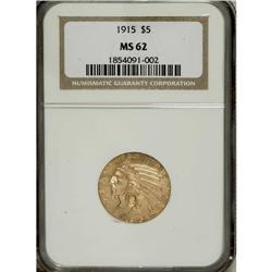 1915 $5 MS62 NGC. NGC Census: (1062/688). PCGS Pop