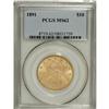 Image 1 : 1891 $10 MS62 PCGS. PCGS Population (87/31). NGC C
