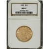 Image 1 : 1892 $10 MS61 NGC. NGC Census: (2224/2488). PCGS P