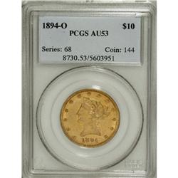 1894-O $10 AU53 PCGS. PCGS Population (32/270). NG