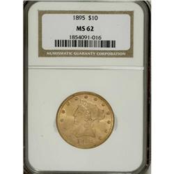 1895 $10 MS62 NGC. NGC Census: (2990/1425). PCGS P