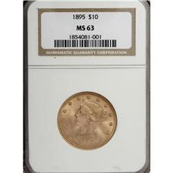 1895 $10 MS63 NGC. NGC Census: (1271/151). PCGS Po