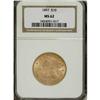 Image 1 : 1897 $10 MS62 NGC. NGC Census: (2379/1010). PCGS P