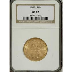1897 $10 MS62 NGC. NGC Census: (2379/1010). PCGS P