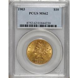 1903 $10 MS62 PCGS. PCGS Population (212/122). NGC