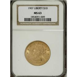 1907 $10 MS63 NGC. NGC Census: (4254/759). PCGS Po