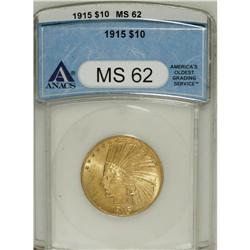 1915 $10 MS62 ANACS. NGC Census: (613/644). PCGS P