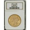 Image 3 : 1875-S $20 MS60 NGC. NGC Census: (251/570). PCGS Popul